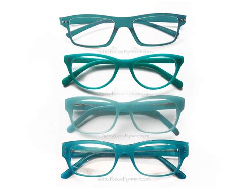 turquoise eyeglasses frames